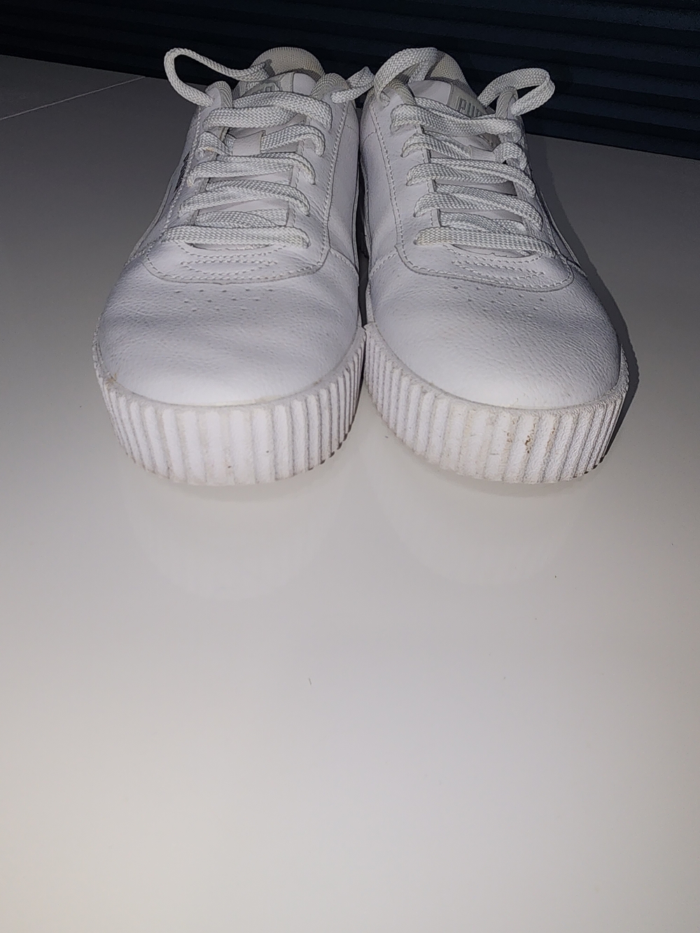 Puma White,soft Foam, Platform Low-Top Sneakers Size 8.5 - Picture 5 of 8